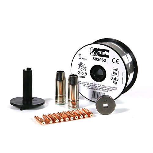 Telwin S.p.A. 802036 Aluminium-Schweisskit Durchmesser 0,8 mm für Mig-Mag Schweissen, Messing Telwin S.p.A. 802036 Aluminium-Schweisskit Durchmesser 0,8 mm für Mig-Mag Schweissen, Messing von Telwin
