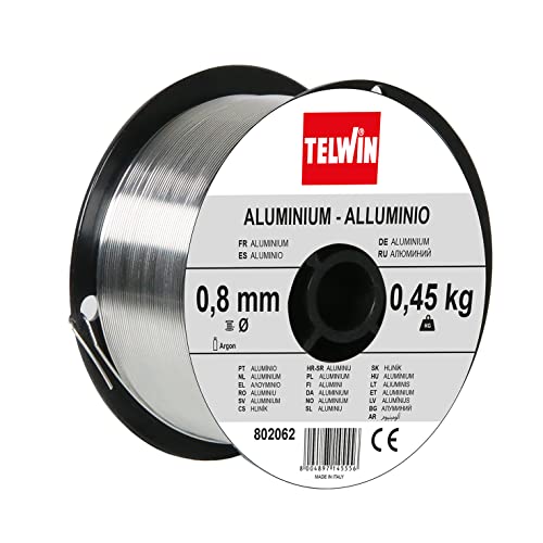 Telwin S.p.A. 802062 Aluminium Schweissdrahtspule Durchmesser 0,8 mm, 0,45 Kg, Grau von Telwin