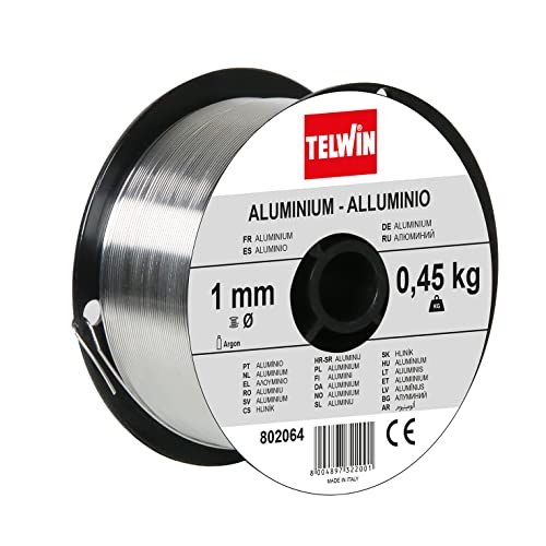 Telwin S.p.A. 802064 Aluminium Schweissdrahtspule Durchmesser 1,0 mm, 0,45 Kg, Grau von Telwin