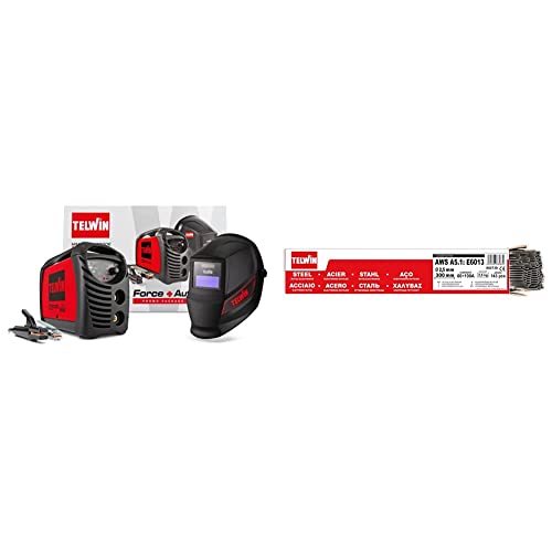 Telwin 815863 Force 165 Inverterschweissgerät, 230 V, 4,23 kg, Rot & Telwin S.p.A. 802739 Rutilschweißelektroden Durchmesser 2,5 mm, 2,5 Kg, Grau, 143 Stück Telwin 815863 Force 165 Inverterschweissgerät, 230 V, 4,23 kg, Rot & Telwin S.p.A. 802739 Rutilschweißelektroden Durchmesser 2,5 mm, 2,5 Kg, Grau, 143 Stück von Telwin