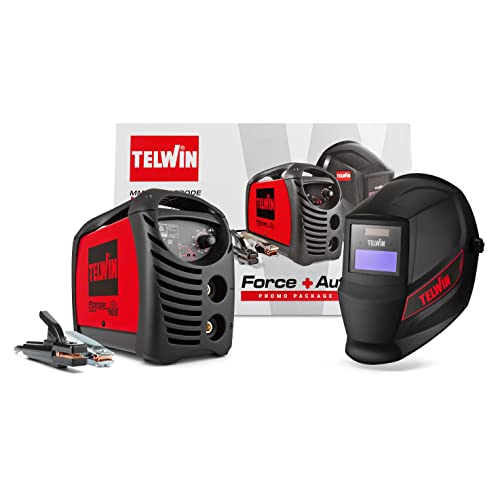 Telwin 815863 Force 165 Inverterschweissgerät für das Elektrodenschweißen Komplett mit Automatischem Schweißhelm und Schweißzubehör, 230 V, 4,23 kg, Rot, Force 165 mit Schweißhelm und Zubehör Telwin 815863 Force 165 Inverterschweissgerät für das Elektrodenschweißen Komplett mit Automatischem Schweißhelm und Schweißzubehör, 230 V, 4,23 kg, Rot, Force 165 mit Schweißhelm und Zubehör von Telwin