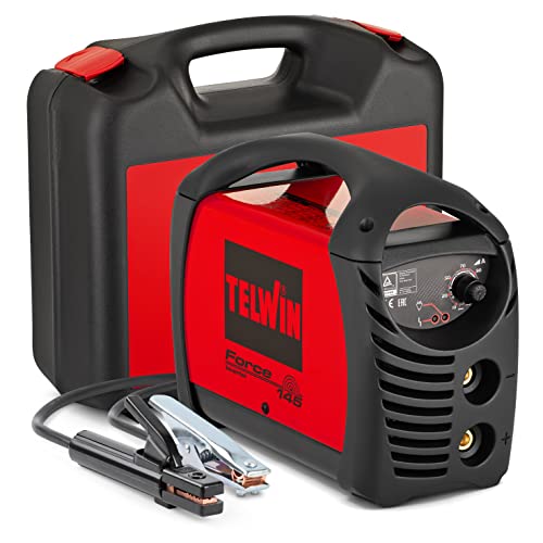 Telwin 815856 Force 145 Inverterschweissgerät für das Elektrodenschweißen Komplett mit Schweißzubehör im Koffer, 230 V, Rot, Force 145 im Koffer Telwin 815856 Force 145 Inverterschweissgerät für das Elektrodenschweißen Komplett mit Schweißzubehör im Koffer, 230 V, Rot, Force 145 im Koffer von Telwin