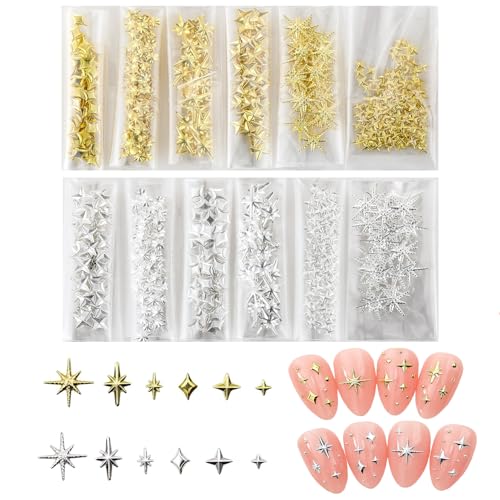 TemBelle Star 850 Stück Acryl Nagel Charms Set Glänzend Gold Nagel Perlen für Nagel und Silber 3D Nagel Ornamente Y2K Nagel Edelsteine Perlen Diamantzubehör TemBelle Star 850 Stück Acryl Nagel Charms Set Glänzend Gold Nagel Perlen für Nagel und Silber 3D Nagel Ornamente Y2K Nagel Edelsteine Perlen Diamantzubehör von TemBelle