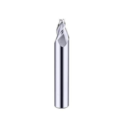 Temhyu 0,5 1 1,5 2 3 8 10 15 Grad Hartmetall konischer Schaftfräser Winkel CNC-Bearbeitungsschneider Metallfräser(2x1.5deg D4x50,BF2055) von Temhyu