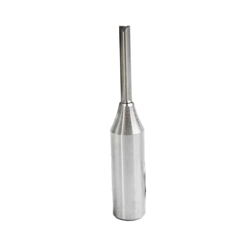 Temhyu 1/2 12,7mm Schaft TCT 2 Flöte Gerade Router Bits Holz Carving Holz Gravur Fräser Hartmetall CNC(12.7x5x22x75L) von Temhyu