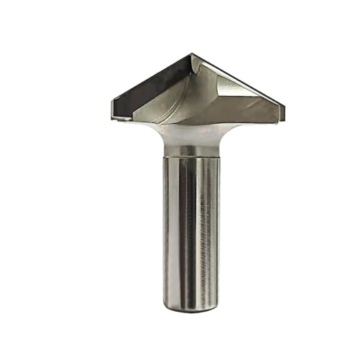 Temhyu 1/2 "12mm Schaft Diamant CVD Beschichtung V Typ Router Bit Ende Mühle for Holzbearbeitung Cutter PCD Fräser CNC Bits(12.7x42x150Deg.) von Temhyu