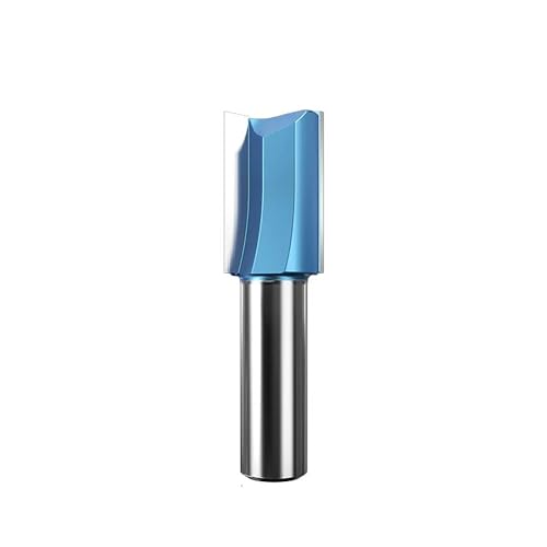 Temhyu 1/2 zoll Schaft Doppel Flöte Gerade Router Bit Hartmetall Fräser Holz Trimmen Cutter Carving Holz CNC Werkzeug(5545) von Temhyu