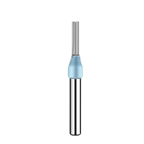 Temhyu 1/4 6,35mm Schaft TCT Gerade Router Bits for MDF Holz Holzbearbeitung Schneiden Fräser Gravur Hartmetall CNC Werkzeuge(6.35x5x10) von Temhyu