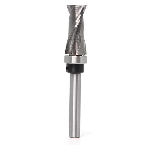 Temhyu 1/4" 6mm Schaft Kompression Flush Trim Vollhartmetall CNC Fräser for Holzbearbeitung Schaftfräser(6.35mm shank) von Temhyu