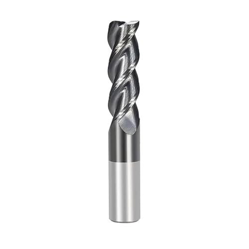 Temhyu 1-12mm Schaft Fräser 3 Flöte Hartmetall Schaftfräser CNC Maschine Router Bit for Aluminium Fiberglas Acryl holzbearbeitung Kupfer Kunststoff(VAPO Coated,2.5xD4x6x50L) von Temhyu