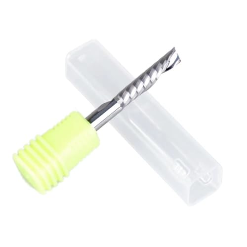 Temhyu 10Pcs 3,175/4/5/6/8/10mm Down Cut Fräser Einzelne Flöte CNC Ende Mühle Werkzeug Router Bits Gravur Bits(10P 3.175x17x38L) von Temhyu