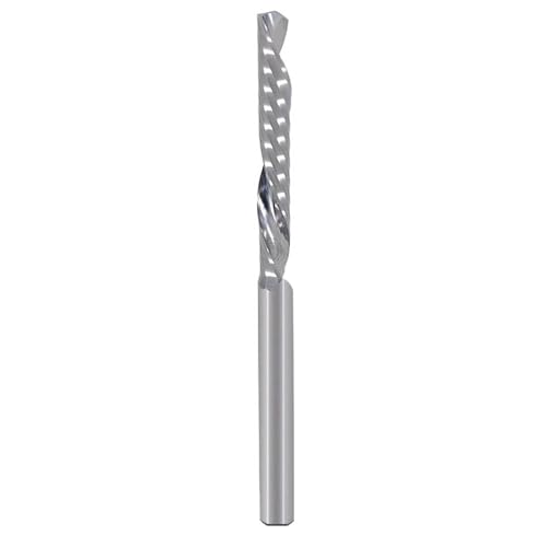 Temhyu 10Pcs 3,175mm 4mm 5mm 6mm Schaft Links Spirale Fräser Unten Cut Eine Flöte Router bit CNC Ende Mühle Hartmetall Fräser(10P 8x42x80L) von Temhyu