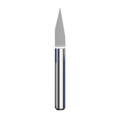 Temhyu 10Pcs 3,175mm Schaft V Form Flachen Boden Hartmetall PCB Gravur Bits CNC Router Bit 10/15/20/30 grad Fräser Werkzeuge(10 Degree 0.3mm) von Temhyu