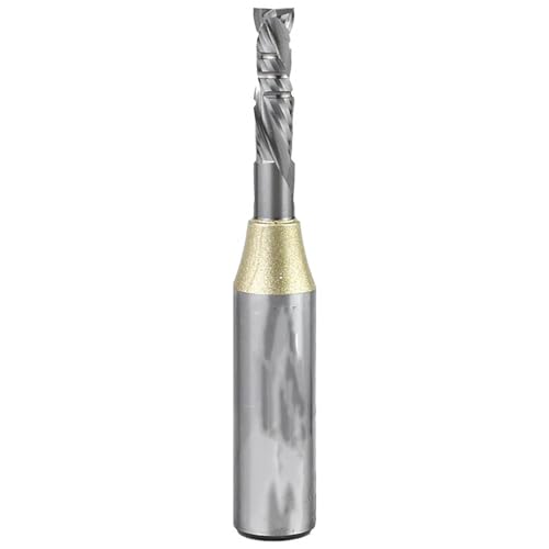 Temhyu 12,7 mm Schaft Compound Spiralfräser Doppelfurnierschneidmesser CNC-Graviermaschine Holzbearbeitungsschneidwerkzeug(12.7x8x30) von Temhyu
