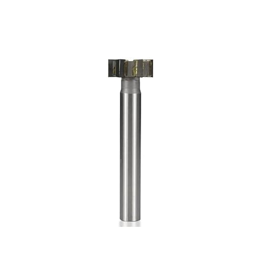 Temhyu 12–25 mm Schaft, T-Nutenfräser, Legierung, grober Einsatz, gerader Schaft, Schaftfräser for Härte, Metall, CNC-Fräser, Fräswerkzeug(20x5x12x90L) von Temhyu