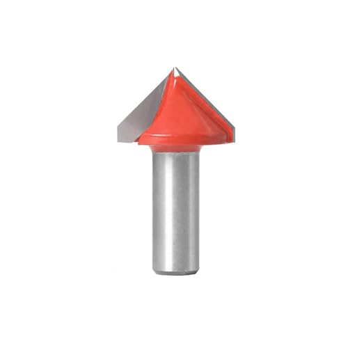Temhyu 12 mm 1/2 Zoll Schaft V-Nut-Fräser CNC-Gravierfräser 90–120 Grad Holzschnitzmesser Wolframkarbid-Cu(12X32X120) von Temhyu