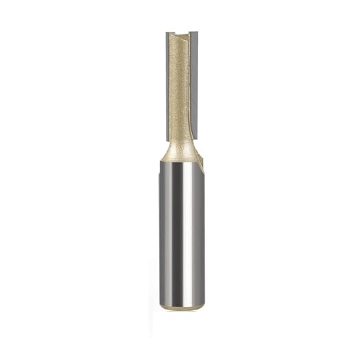 Temhyu 12mm 12,7mm Schaft 2 Flöten Gerade Bit Reverse Hartmetall Router Bit Zwei Flöten Router Bit CNC Fräser(12.7X10X30 Reverse) von Temhyu