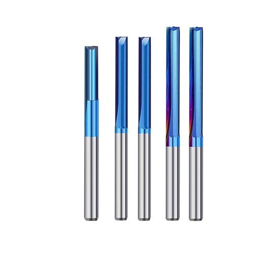 Temhyu 1PCS 3,175 Schaft Gerade Fräser 2 Flöte Hartmetall-schaftfräser for Holz MDF Kunststoff CNC Router Bit Fräsen werkzeug(3.175x1.5x8mm) von Temhyu
