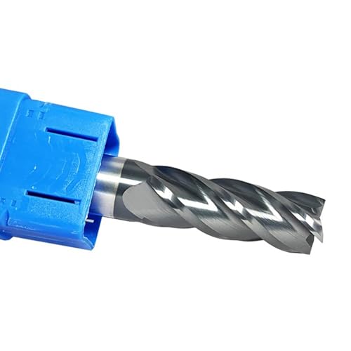 Temhyu 1mm 2mm 4mm 6mm 8mm 10mm 12mm 14mm 16mm 18mm Schaft Hartmetall-schaftfräser HRC45 4 Flöten CNC Wolfram Maschine Cutter Werkzeuge Quadrat Router Bit(D4x4x20x75L-4T) von Temhyu