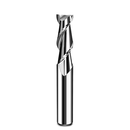 Temhyu 2 Flöten Schaftfräser Vollhartmetall-Aluminium-Schneidwerkzeug CNC-Bearbeitung 0,1 mm-20 mm Spiralfräser Holz Kupfer Gravurschneider(8x8x30x75) von Temhyu