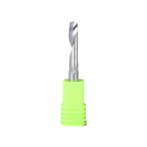 Temhyu 3,175/4/5/6/8mm Schaft 1F Mühlen CNC Router Bit Gravur Schnitt for Aluminium-kunststoff Platten Aluminium Legierung Fräser(8x28x60L) von Temhyu