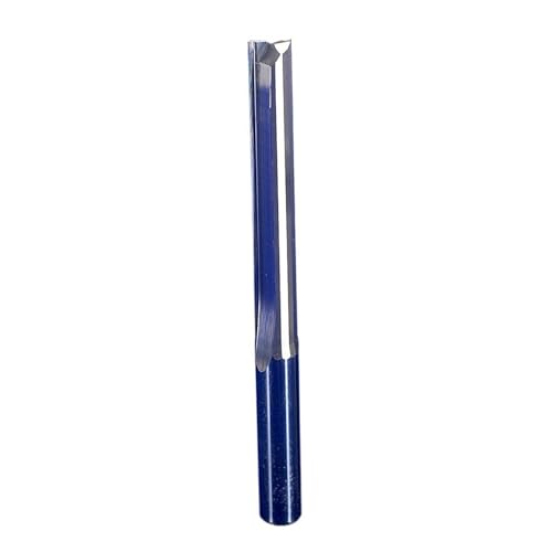 Temhyu 3,175/4/5/6/8mm Schaft Wolframstahl Zwei Flöten Gerade Schlitz Fräser Holz Cutter Router Bit Hartmetall CNC Ende Mühle Werkzeuge(3.175x12x38L) von Temhyu