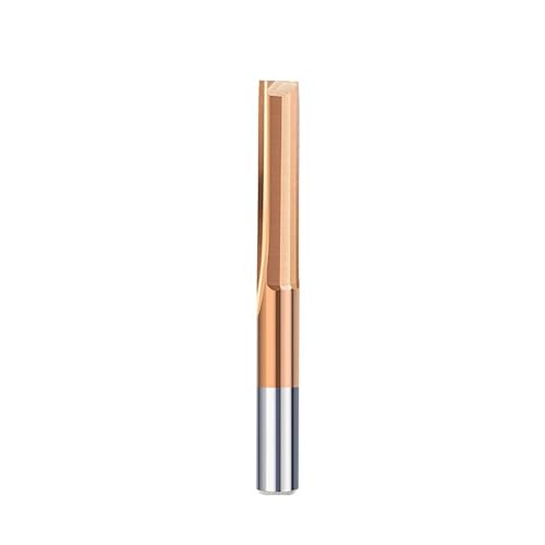 Temhyu 3,175–12 mm Schaft, gerader Fräser, 2 Flöten, Fräser, beschichteter Hartmetall-Schaftfräser, CNC-Maschine, Fräser, Fräswerkzeug(12x12x52) von Temhyu