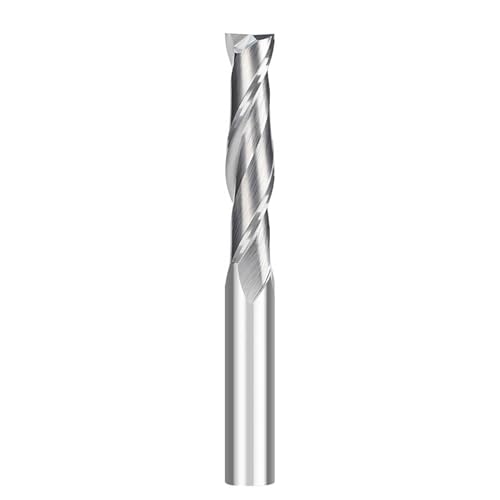 Temhyu 3,175-12mm Schaft Schaftfräser 2 Flöte Up Cut CNC Spiralfräser Flachschaftfräser Hartmetall Fräser CNC-Werkzeuge(4x17x4x45L) von Temhyu