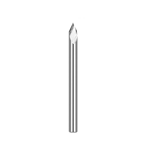 Temhyu 3,175 4 6 6,35mm Schaft 3D Gravur Bit 10-90 Grad CNC Router Bit Hartmetall-schaftfräser V Slot Bit for Holzbearbeitung(6x0.2x50mm 30D) von Temhyu