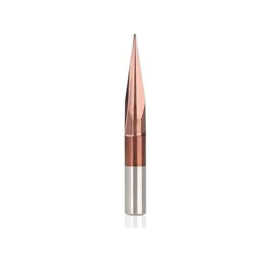 Temhyu 3,175 4 6 8 mm Schaft 2 Nuten gerade Gravurbits V-Bits Fräser TiCN-Beschichtung CNC-Schnitzfräser(8x0.5x20D) von Temhyu
