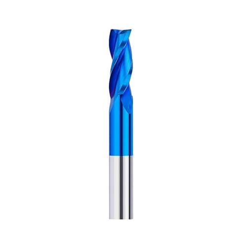 Temhyu 3,175 4 6mm Schaft Spirale Router Bit 3 Flöte Flache Ende Mühle Hartmetall Schaftfräser Super Beschichtet CNC Fräser for Holzbearbeitung(4x4x28x50L) von Temhyu