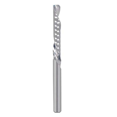 Temhyu 3,175 mm 4 mm 5 mm 6 mm 8 mm Schaft links Spiralfräser Down Cut One Flöte Fräser CNC-Schaftfräser Hartmetall-Fräser(4.0x28x50L) von Temhyu