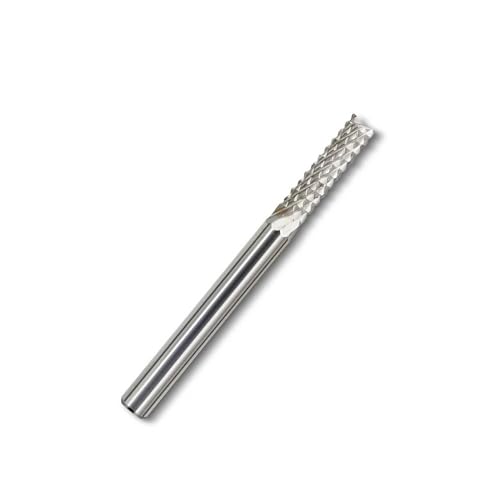 Temhyu 3,175mm Schaft Hartmetall Wolfram Mais Fräser PCB Schaftfräser CNC Fräser for Leiterplatte Acryl Holz Gravur Maschine Schneider(D4X22X45L) von Temhyu
