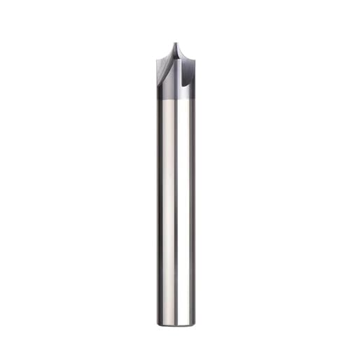 Temhyu 4-14mm Entgraten Vollhartmetall-Schaftfräser CNC-Fräser 90 Grad beschichteter Anfasfräser Innenradius Fasenwerkzeuge(ICP4F-R1.5-H4) von Temhyu