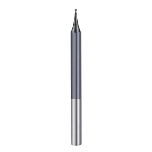 Temhyu 4-mm-Schaftfräser, 2-schneidiger Mikro-Flachschaftfräser, 0,2–0,9 mm, Wolframkarbid, CNC-Fräser, Fräswerkzeug(ALTiAN Coated,0.7xD4x1.4x50L) von Temhyu
