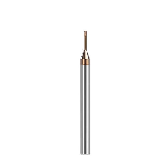 Temhyu 4mm 10mm Schaft 60 Wolframcarbid Einzelzahn-Spiralfräser 3 Flöten 4 Klingen CNC-Werkzeug Gewindeschaftfräser Fräser(G125009) von Temhyu