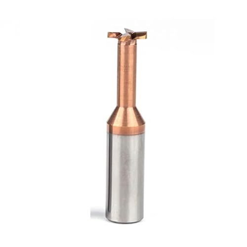 Temhyu 4mm-12mm Schaft T Typ Nutenfräser Gesamtlegierung Wolframstahl Schlitzfräser CNC-Werkzeug Schaftfräser T-Nutenfräsen(D6xH3xQ2.5x8x50L) von Temhyu