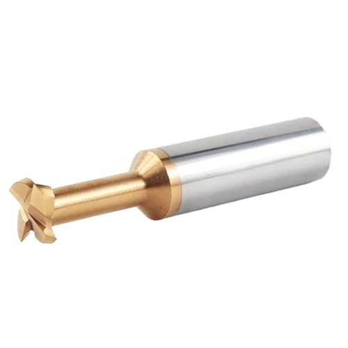 Temhyu 4mm 6mm 12mm Schaft T-Nutenfräser Hartmetall-Nut-Schaftfräser CNC-Werkzeugbearbeitung Stahl Metall Schlitzfräser Durchmesser 3~16mm(H0.5,D10X60L) von Temhyu