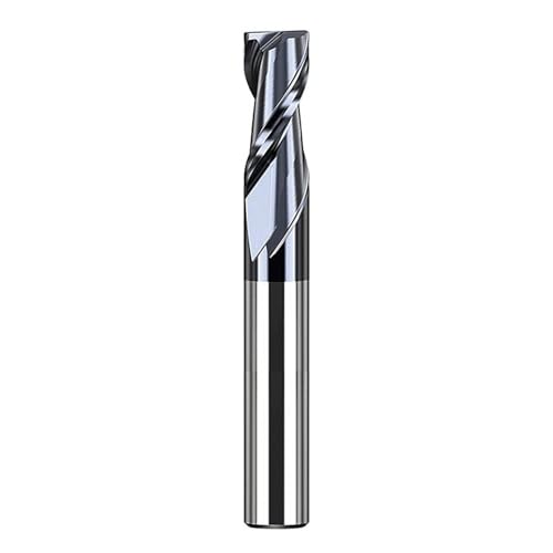 Temhyu 4mm 8mm 10mm Schaft Fräser 2 Flöten Router Bit Extra Länge 75/100/150mm Wolframcarbid Schaftfräser CNC Maschine Fräsen Werkzeuge(None Coated,8xD8x25x75L) von Temhyu