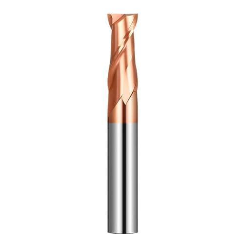 Temhyu 4mm 8mm 10mm Schaft Fräser 2 Flöten Router Bit Extra Länge 75/100/150mm Wolframcarbid Schaftfräser CNC Maschine Fräsen Werkzeuge(TiCN Coated,4xD4x20x100L) von Temhyu