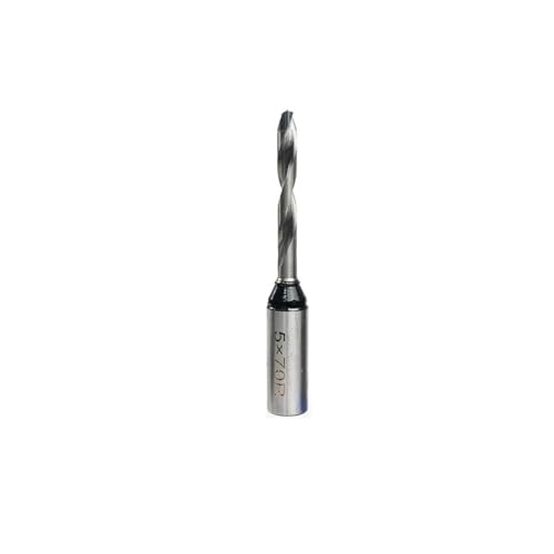 Temhyu 5–8 mm Lochherstellung, langweilig, TCT-Dübelbohrer, Holzbohrer, CNC-Fräser, 70/57 mm Länge, Hartmetallbohrer(2.5mm L,70mm) von Temhyu
