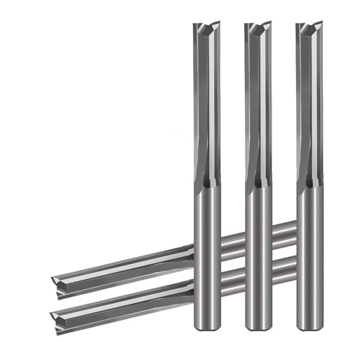 Temhyu 5 stücke 6 * 22 MM Hartmetall Zwei Flöte Gerade Slot Router Bit CNC Carving Gravur Werkzeuge for Fräser von Temhyu