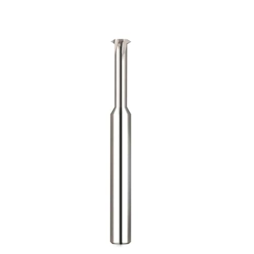 Temhyu 55° Wolframkarbid-Einzelzahn-Spiralfräser, Gewindefräser, metrischer Fräser for Stahl-Aluminium-Schaftfräser, CNC-Werkzeug(D10.0X28XD10XL75-01) von Temhyu