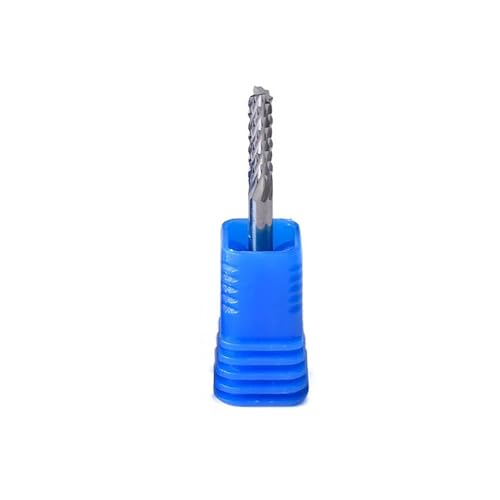 Temhyu 5PCS 3,175/4/6/8mm Schaft Mais Fräser Hartmetall Wolfram PCB Ende Mühle bits Gravur Maschine CNC Router Schneiden Werkzeug(3.175x2x10.5x38) von Temhyu
