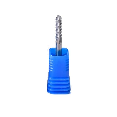 Temhyu 5PCS 3,175 4 6mm Schaft Rand Zahn Fräser Wolfram Stahl PCB Gravur Schneiden Router Bits Mais Ende mühle CNC Werkzeug(3.175x1.2x7x38) von Temhyu