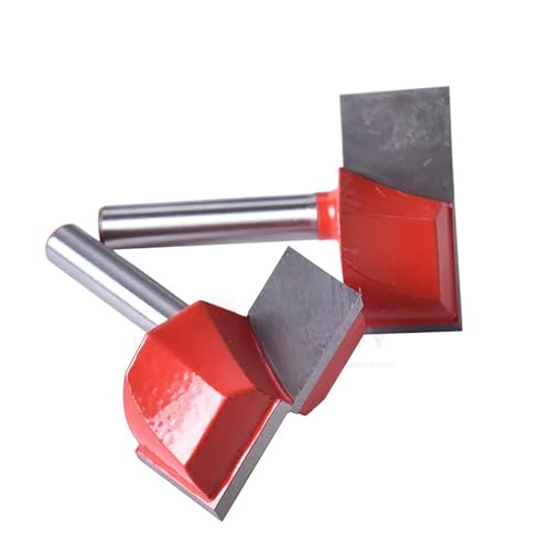 Temhyu 5PCS 6mm 12,7mm Schaft Fräser for Organische Platte MDF Holz PVC CNC Werkzeug Router Gravur Bit ende Mühlen Reinigung Unteren Router Bits(8x16) von Temhyu