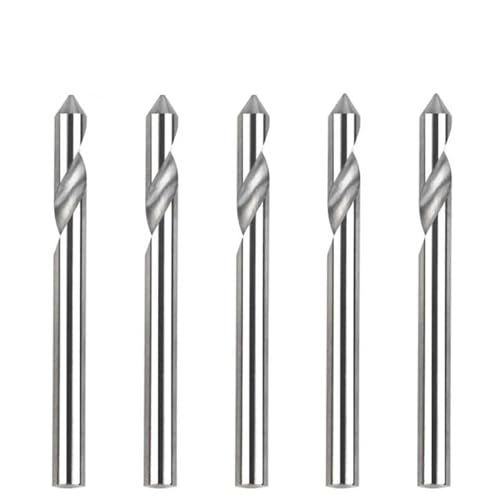 Temhyu 5Pcs 1/8 Zoll 3,175mm Schaft CNC Router V Bits Runde Schaft Fräser 30/45/60 Grad 0,1mm Tipps Nut Gravur Werkzeuge(30 Degree) von Temhyu