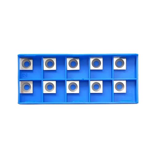Temhyu 6,35/8/12 mm Schaft, CNC-Spoilboard-Oberflächenfräser, 2 + 2-Flöten, Holzhobel-Bit, Hartmetallplatten-Abflachungsfräser(12X12mm blades) von Temhyu