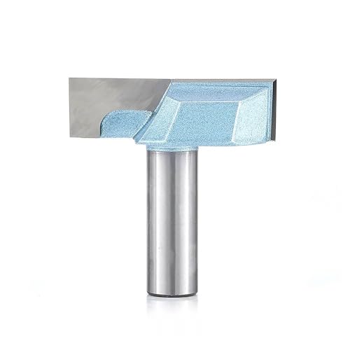 Temhyu 6,35 mm 12,7 mm Schaft, sauberer Boden, CNC-Fräser, Trimmen, Holzbearbeitung, Gravieren, Fräser, Schlitzen, Holzbearbeitungs-Bits in Industriequalität(Q00821) von Temhyu