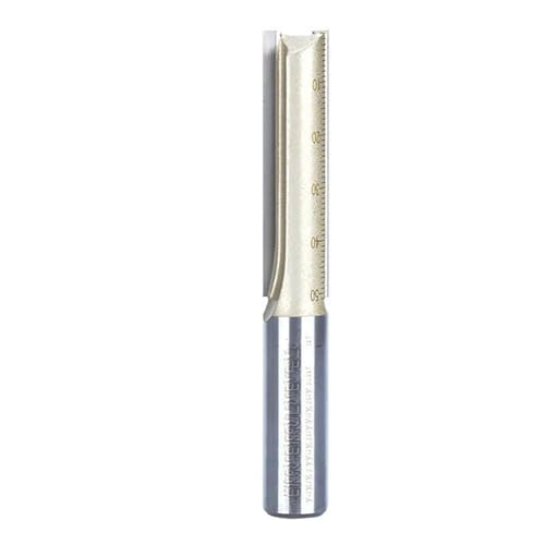 Temhyu 6,35 mm 12,7 mm Schaft 2 Flöten gerader Bit Hartmetalllegierung Holzbearbeitung gerader Fräser Klinge verlängern Schneiden Schlitzen Gravur CNC-Werkzeug(12.7x15.9) von Temhyu